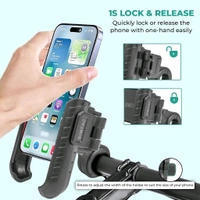 Simtac Quick Lock JAW Grip Mobile Holder with Universal Fitment for Bikes & Scooters | JQL1
