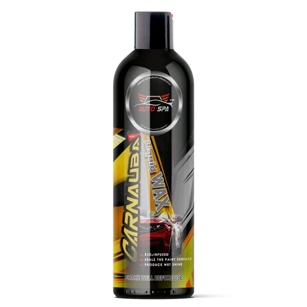 AUTO SPA Carnauba Liquid Cream Wax for Car & Bike- 500mL | Provides Extreme Durability | Professional Grade Protection | Enhances Paint Color | Restore Gloss