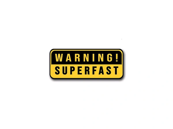 Sticker (Warning Superfast)