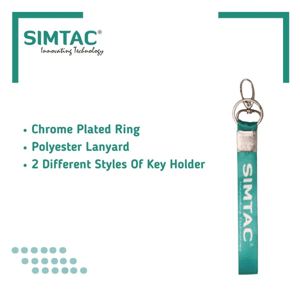 Simtac Stylish Ring Hook Metal Key Chain for Cars and Bikes