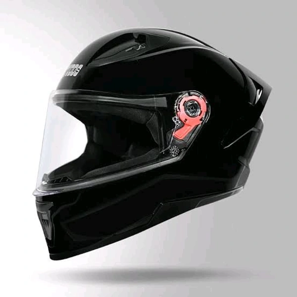 Studds Raider Super ISI Certified Full Face Helmet for Motorcycling with Spoiler & Clear Visor (Black-L)
