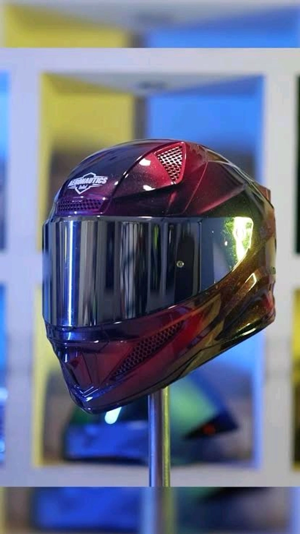 Steelbird SBH-25 Sharp Chrome Silver Visor (Helmet Not Included) 