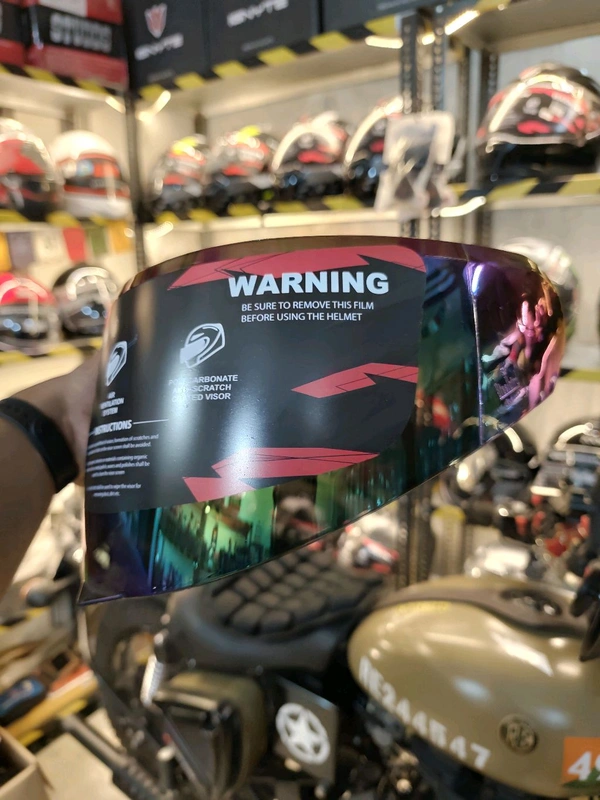 Steelbird SBA-20/ SBA-19 Chrome Rainbow Visor (Helmet Not Included) 