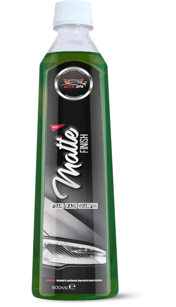 AUTO SPA Matte & Satin Finish Paint Washing Shampoo (800ML) – Car Shampoo for Matte and Satin Finishes – Safe, Non-Abrasive, and High-Performance Cleaner for Luxury Cars and Bikes