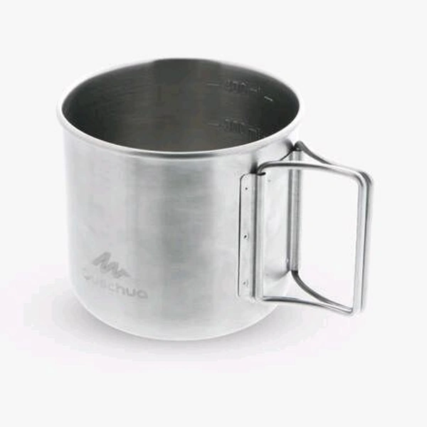 0.4 L Stainless Steel Cup 500 for Bikers, hiking and camping
