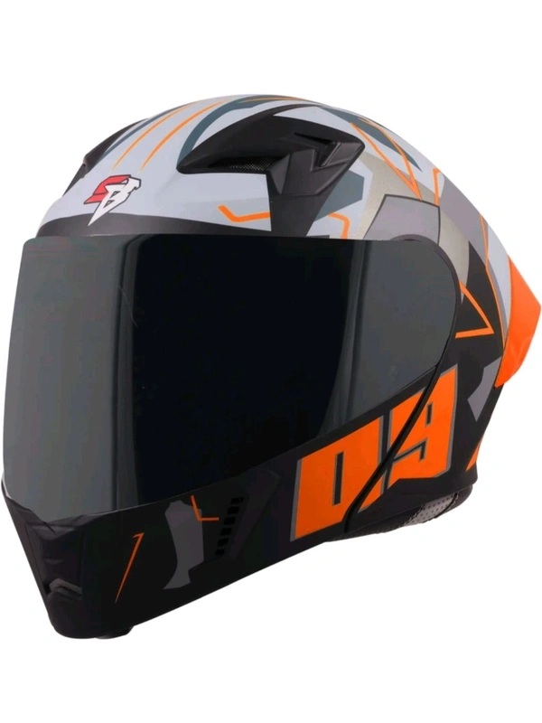 Steelbird SBA-20 09 with ISS Glossy Orange