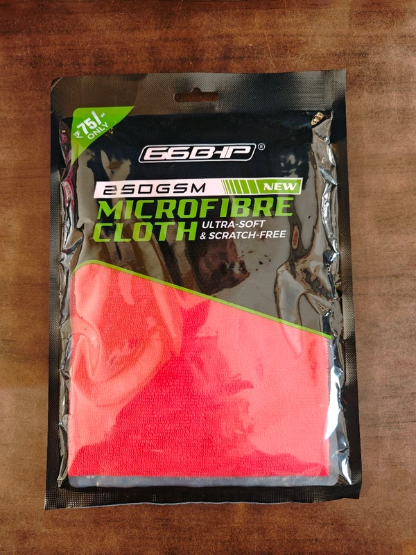 66BHP Premium 250 GSM Microfiber Cloth – Ultra Soft & High Absorbency