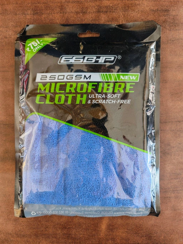 66BHP Premium 250 GSM Microfiber Cloth – Ultra Soft & High Absorbency