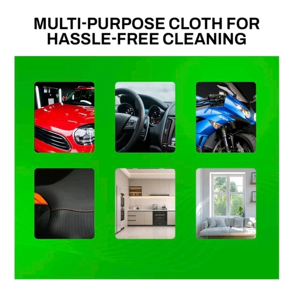 66BHP Premium 250 GSM Microfiber Cloth – Ultra Soft & High Absorbency - Blue