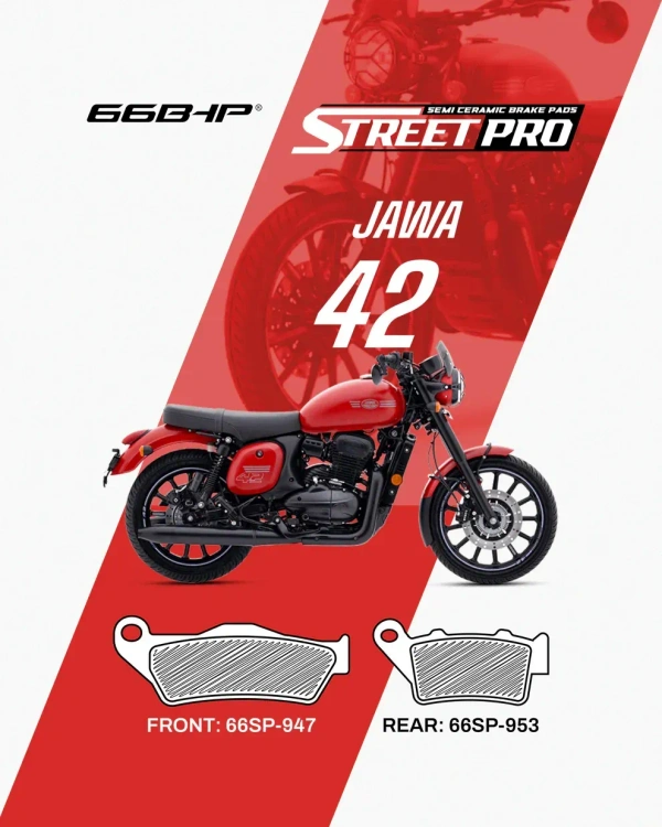 JAWA 42 (FRONT) Street Pro Semi Ceramic Brake Pads (66SP-947)
