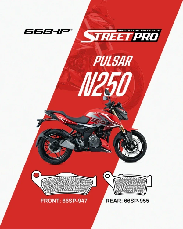 PULSAR N250 (FRONT) Street Pro Semi Ceramic Brake Pads (66SP-947)