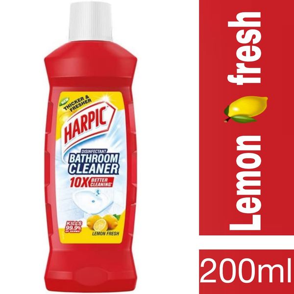 New Harpic Disinfectant Bathroom Cleaner Lemon Fresh Bottle 500ml