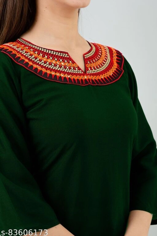 Top For Womens - Dark Green, L-30