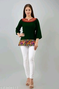 Top For Womens - Dark Green, L-30