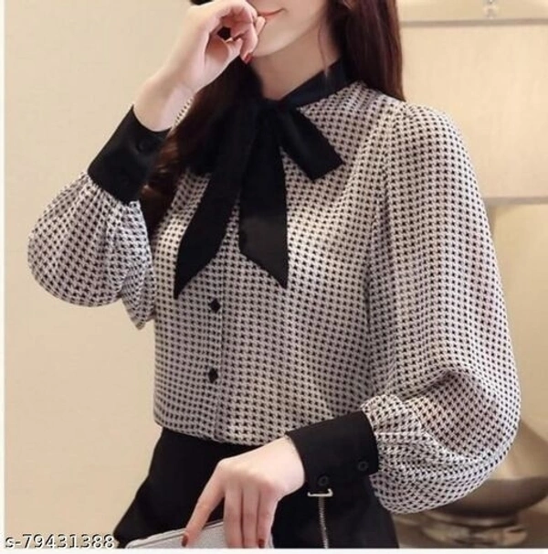 Classic Partywear Top - Skin Black, S-36