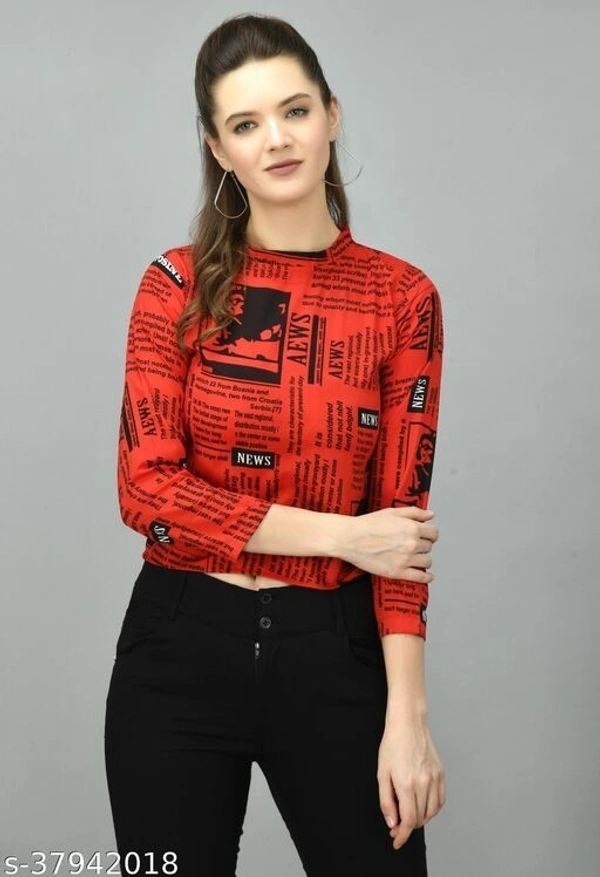 Latest Women Tops & Tunics - Red, S-28