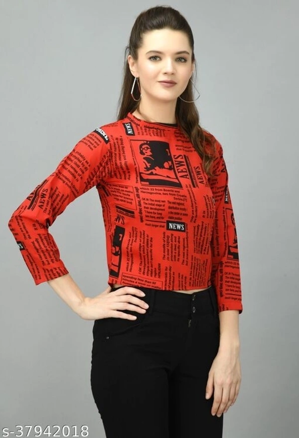 Latest Women Tops & Tunics - Red, S-28