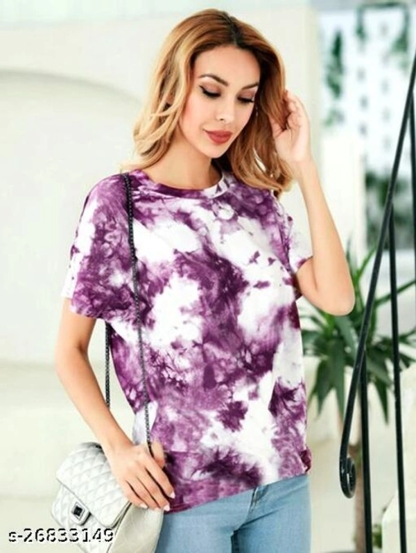 Comfy Feminine Women Tops & - M, Purple
