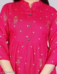 womens printed rayon top, trendy top, partywear top, festival top, wedding top, offical top - Pink, M-30