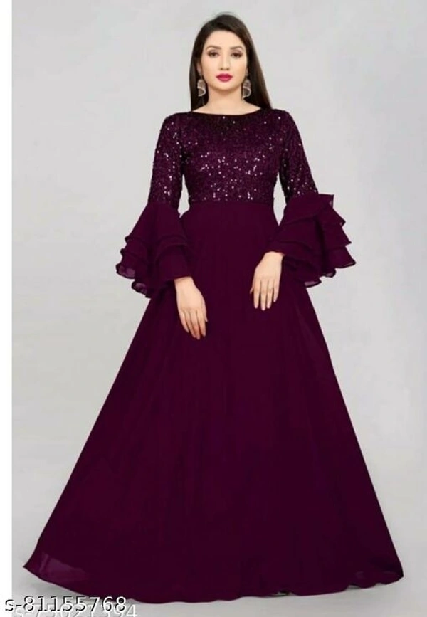 Women gown - Maroon, S-28