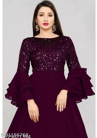 Women gown - Maroon, S-28
