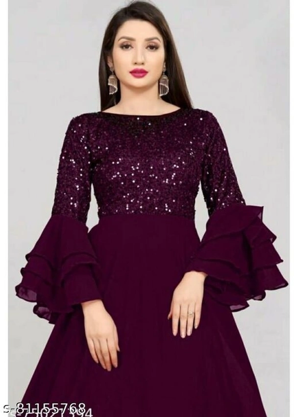 Women gown - Maroon, S-28