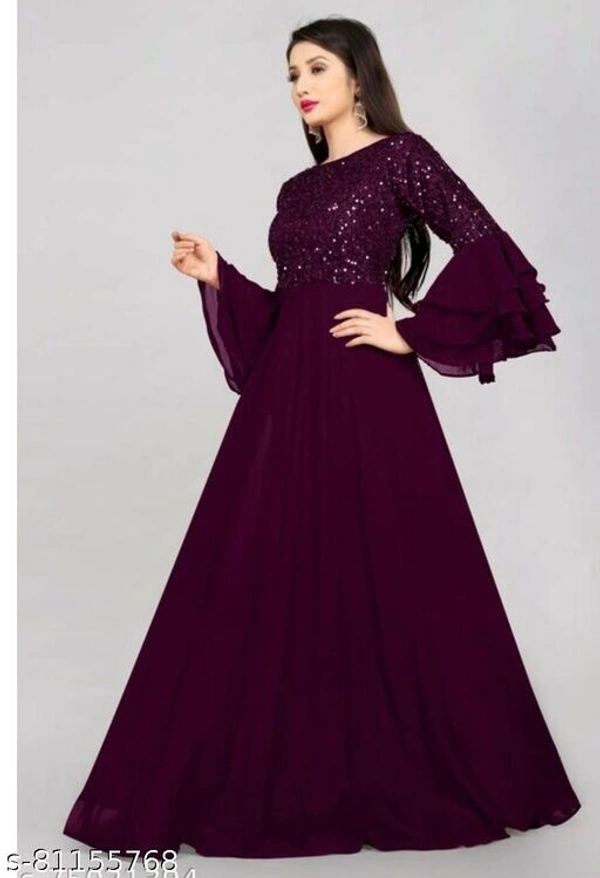 Women gown - Maroon, S-28