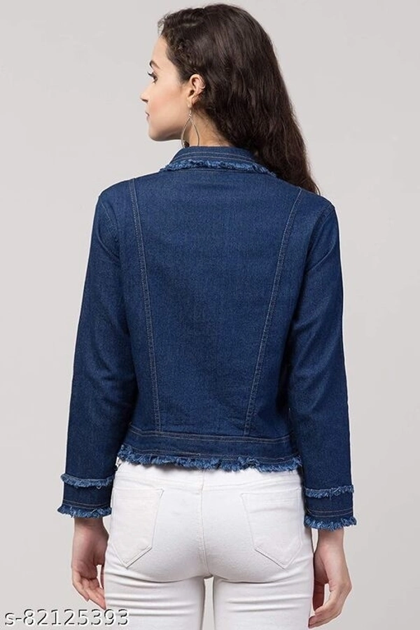 WOMEN DENIM JACKET RAF LOOK LIGHT BLUE - Nevy Blue, XL-34