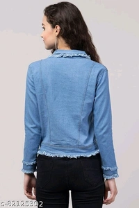 WOMEN DENIM JACKET RAF LOOK LIGHT BLUE - Sky Blue, S-28