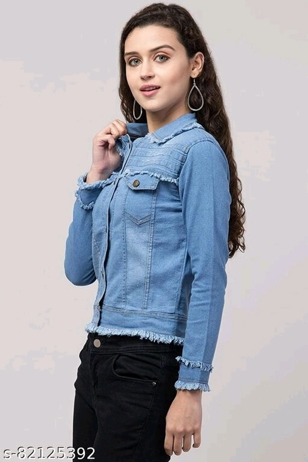 WOMEN DENIM JACKET RAF LOOK LIGHT BLUE - Sky Blue, S-28