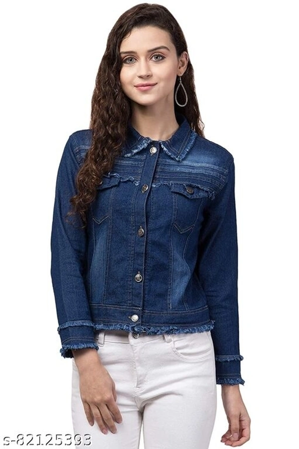 WOMEN DENIM JACKET RAF LOOK LIGHT BLUE - Nevy Blue, S-28