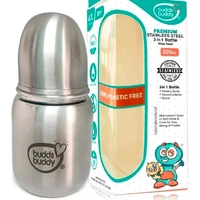 Budds Buddy Premium Stainless Steel 3 In 1Feeding Bottle  - 300 ml