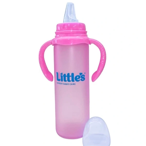 Little's Glass Spout Sipper With Twin Handle -240ml