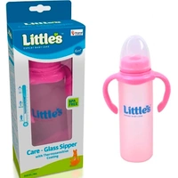 Little's Glass Spout Sipper With Twin Handle -240ml
