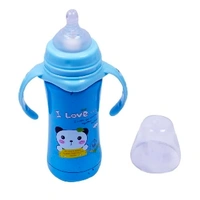 Ole Baby Double Wall Insulated Stainless Steel Anti Colic Feeding Bottle - 240ml