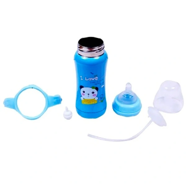 Ole Baby Double Wall Insulated Stainless Steel Anti Colic Feeding Bottle - 240ml