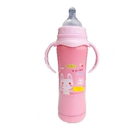 Ole Baby Double Wall Insulated Stainless Steel Anti Colic Feeding Bottle - 240ml