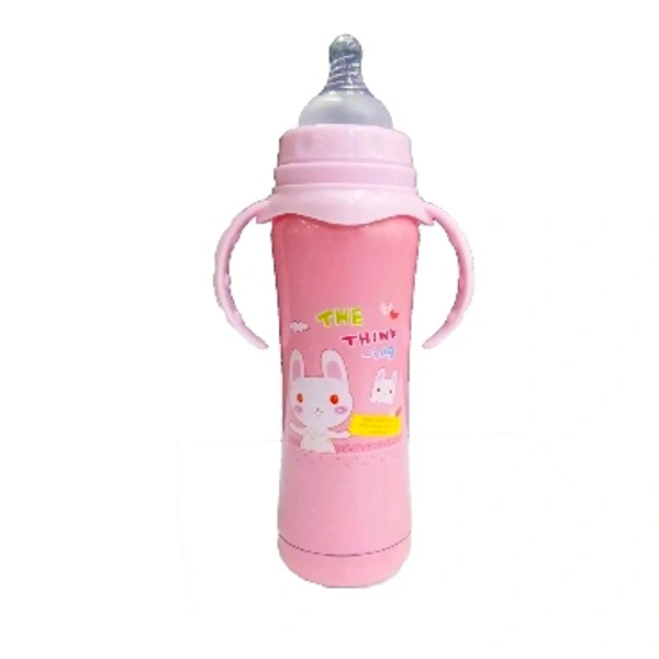 Ole Baby Double Wall Insulated Stainless Steel Anti Colic Feeding Bottle - 240ml