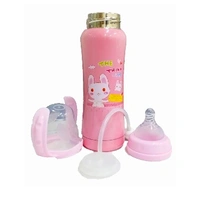 Ole Baby Double Wall Insulated Stainless Steel Anti Colic Feeding Bottle - 240ml