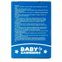 3 In 1 Padded Baby Carrier With Wide Seat