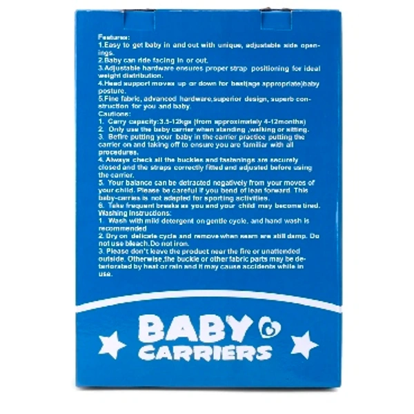 3 In 1 Padded Baby Carrier With Wide Seat