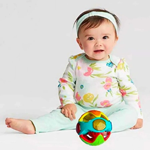 Ball Music With Light & Rattle - Multicolor