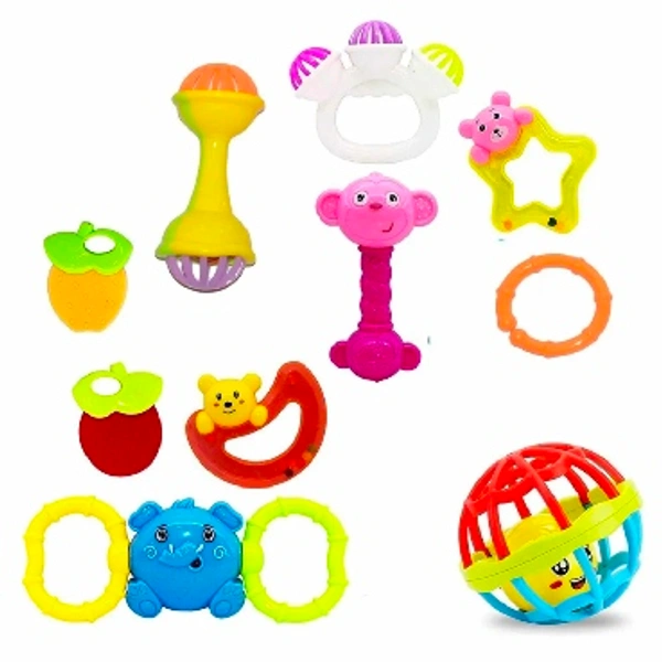 Ball Rattles Set Pack Of 8 Pcs