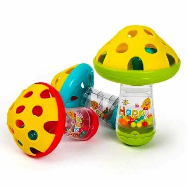 Mushroom Shaped Rattle - Multicolor