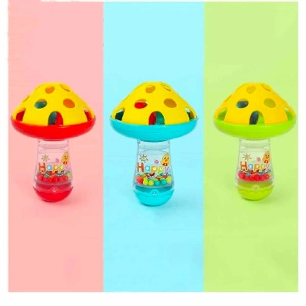 Mushroom Shaped Rattle - Multicolor