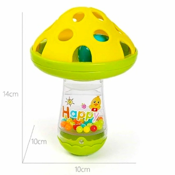 Mushroom Shaped Rattle - Multicolor