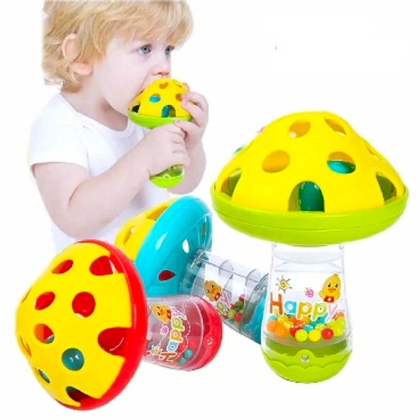 Mushroom Shaped Rattle - Multicolor