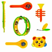 Tambourine & Rattle Set Pack Of 7 - Multicolor