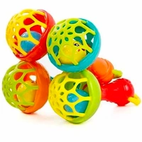 Dumbbell Shaped Rattle Single - Multicolor