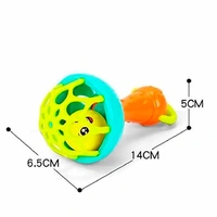 Dumbbell Shaped Rattle Single - Multicolor